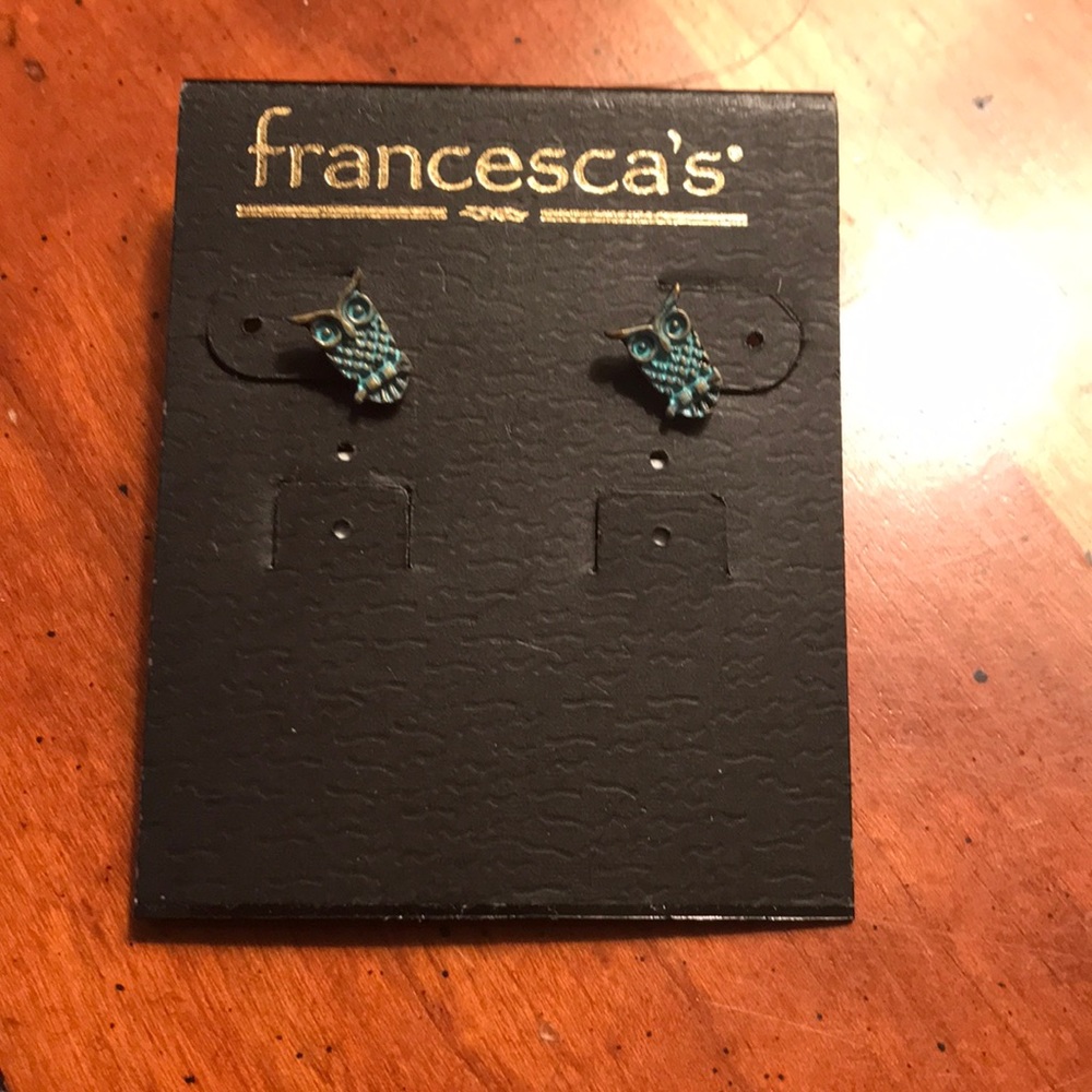 Turquoise Owl Earrings